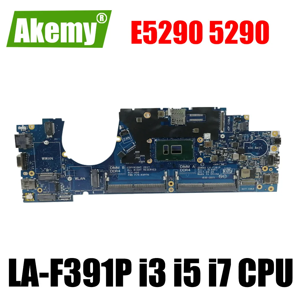 

for dell Latitude E5290 5290 motherboard I3-7130U 0W5G22 CN-0W5G22 DDM60 LA-F391P mainboard w/ i3 i5 i7 7th Gen or 8th Gen CPU