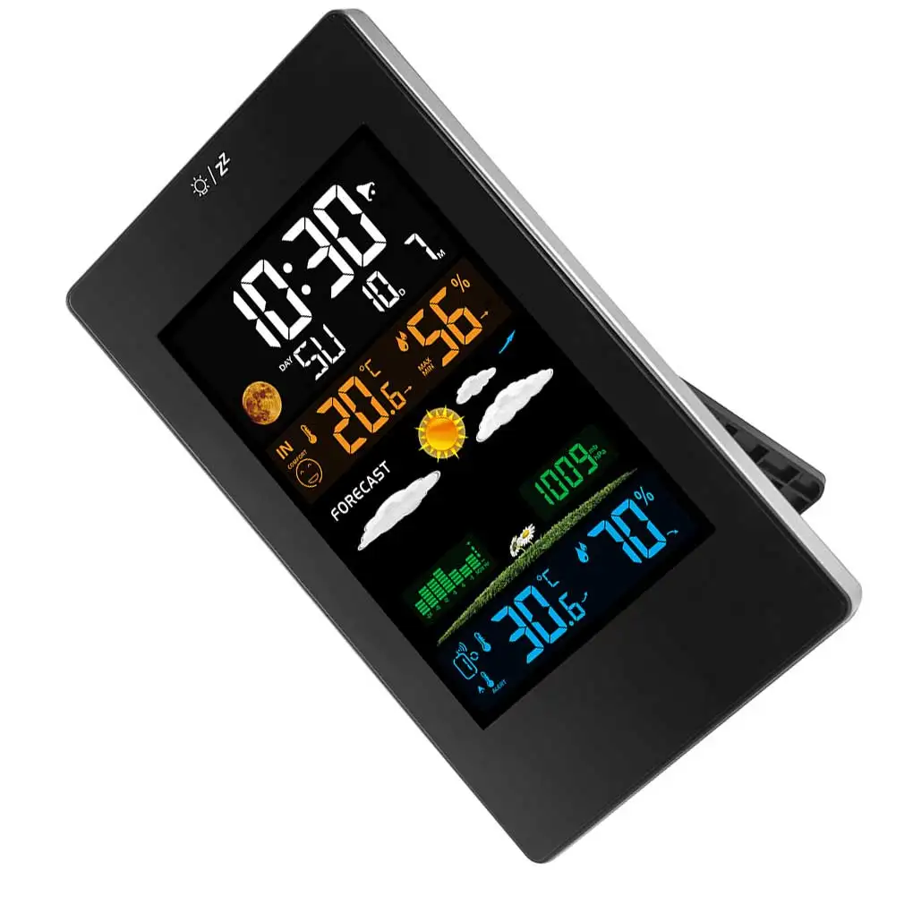 

Weather Station Tools Multifunctional Desktop Thermometer Devices Digital Barometer Clock Display Tool Accessory