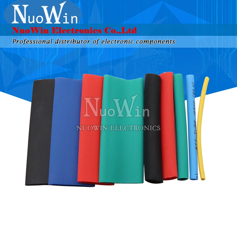 280 шт. полиолефиновые термоусадочные трубки в ассортименте изолированные для