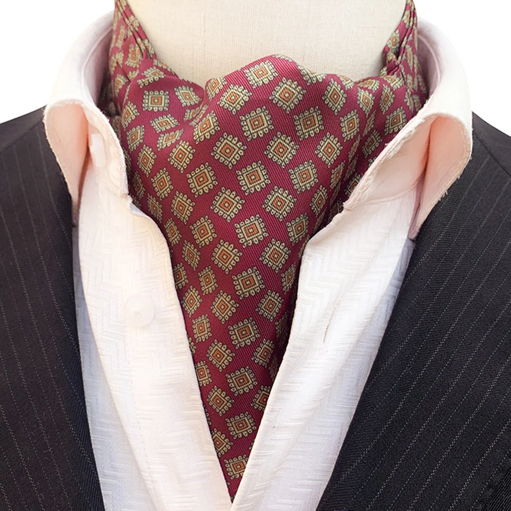 

Мужской галстук с галстуком-бабочкой, шелковый галстук с принтом в британском стиле, роскошный галстук для бизнеса, свадебный подарок, Шелк...