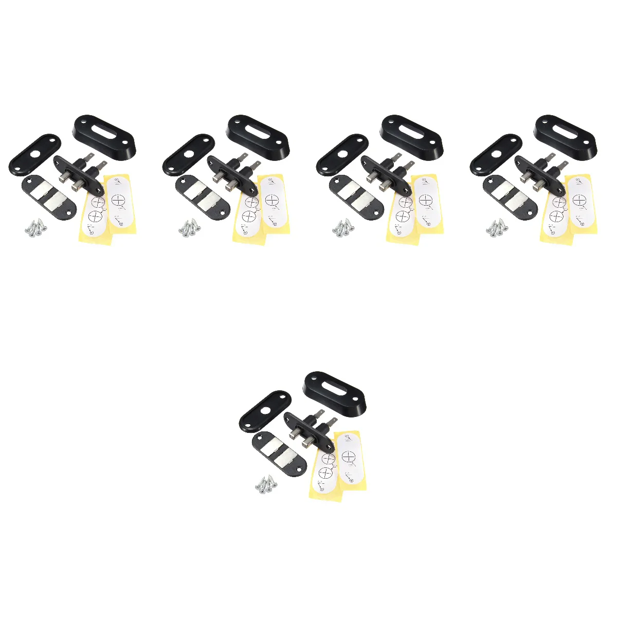 

5pcs Black Sliding Door Switch for Car Van Alarm Central Locking Systems for T4
