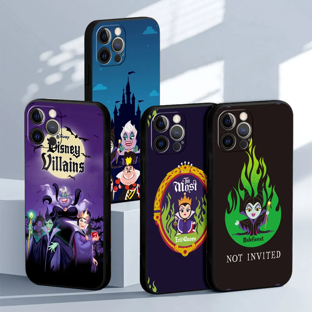 

Soft Phone Case for Apple iPhone 11 13 14 Pro Max 12 Mini 7 8 Plus SE XR X XS 6 6S 5 5S Silicone Cover Funny Disney Villains Sac