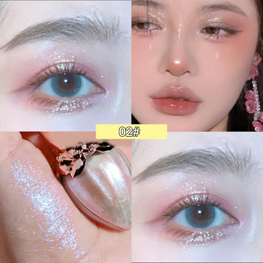 Eye Shadow Pearlescent Diamond Eye Shadow Liquid 5-color Sequins MakeUp Smooth Mini Fine Brush Eyeliner Shine And Head 5 Eye Shadow Pearlescent Diamond Eye Shadow Liquid 5-color Sequins MakeUp Smooth Mini Fine Brush Eyeliner Shine And Head 5