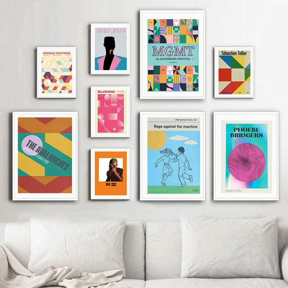 Музыкальные постеры в стиле ретро выполненные различными группой Fleetwood Mac