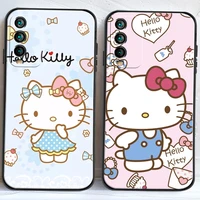 hello kitty cute cat phone cases for xiaomi redmi note 11t 11 pro 4g 5g redmi note 11 4g 11 5g back cover coque soft tpu
