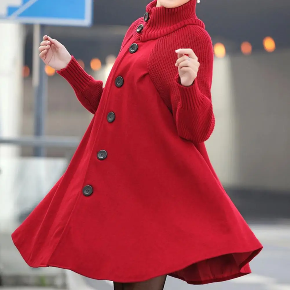 

Winter Coat High Collar Autumn Coat Elegant Casual Lady Winter Coat