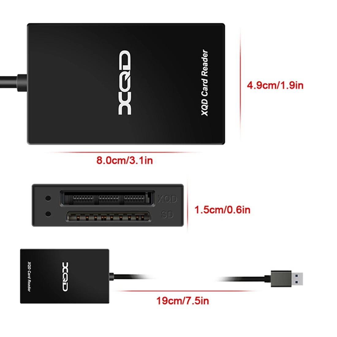 Type C USB 3 0 SD XQD устройство для чтения карт памяти Sony серии M/G OS Windows компьютера (USB)