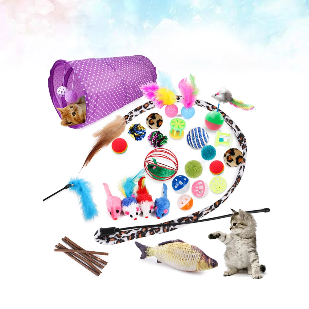 

1 Set of Assorted Cat Kitten Play Tunnel Kitten Cat Training Cat Cat Treat Cats Teasing