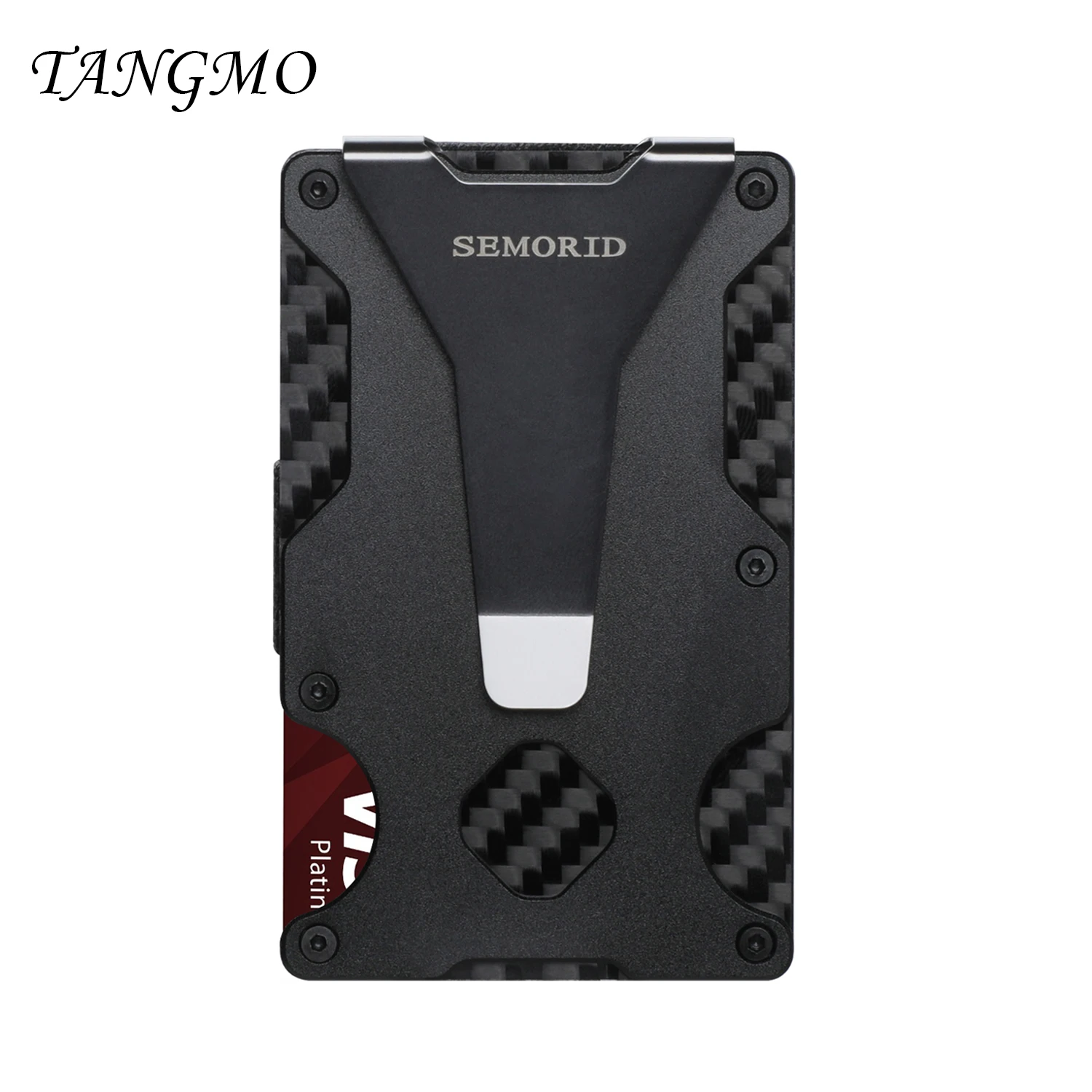 2022 New Man wallet MIni Carbon Fiber Wallet Smart Credit Card Holder RFID Blocking Men Slim And Thin Money Bag |