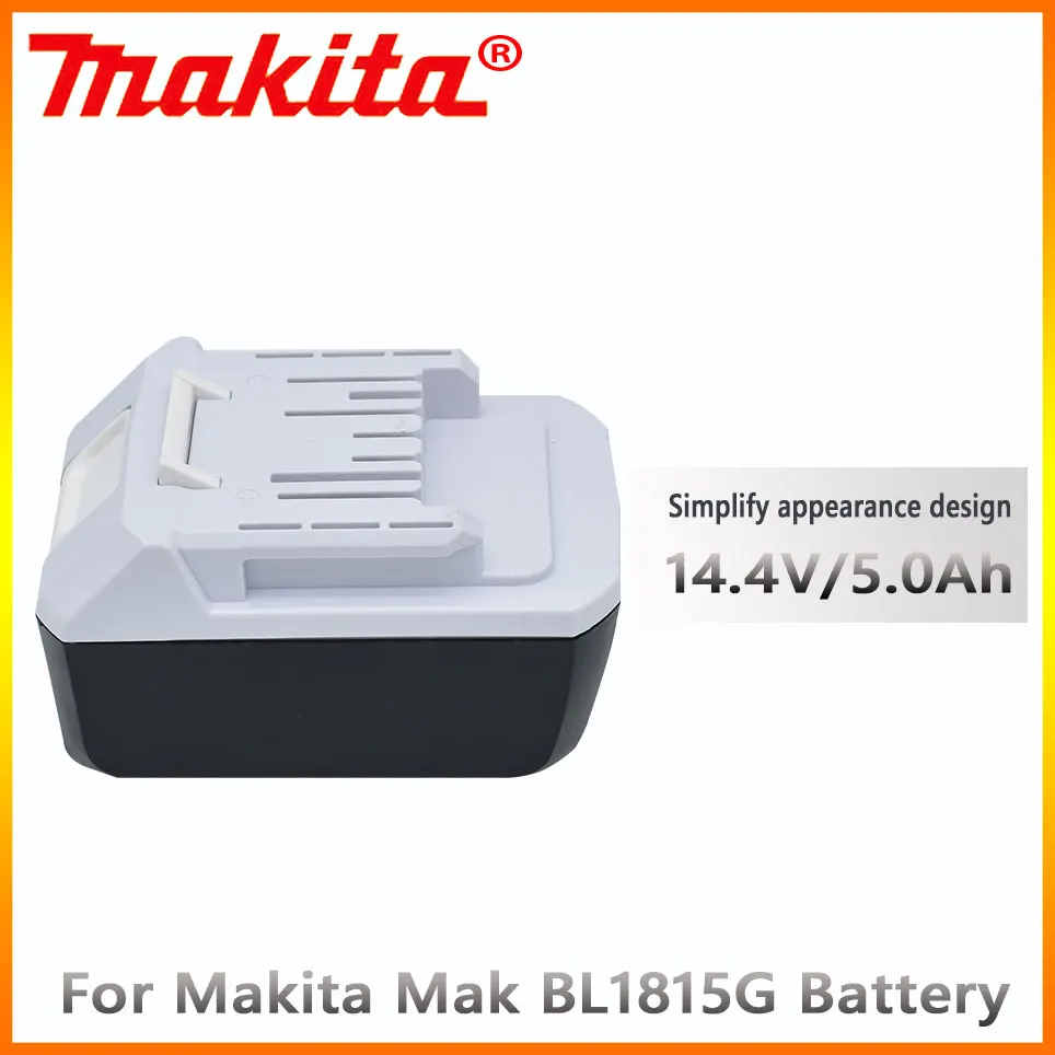 

Makita 14.4V 5.0AH Rechargeable Li-Ion Battery For Makita Mak BL1415G BL1413G BL1460G DC18WA UH480D UH520D UM165D UR140D DMR106