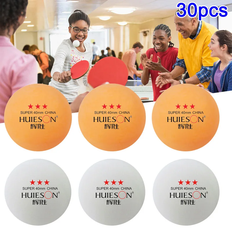 

NEW 30pcs/set 3-Star Table Tennis Balls Pingpong Amateur Professional Training Ball