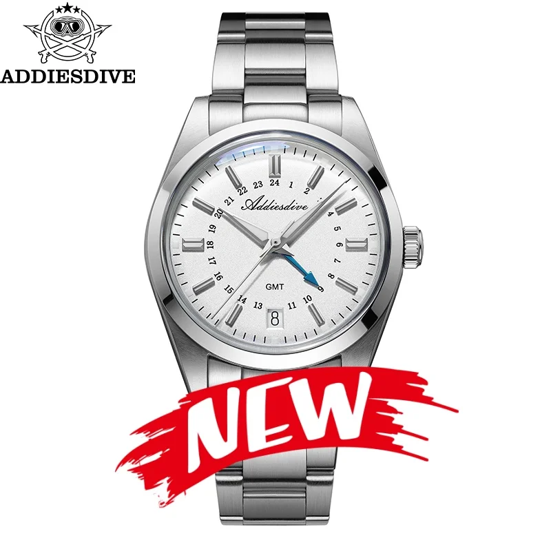 ADDIESDIVE HOT AD2065 36 мм GMT мужские часы Relogios Masculino для спорта на открытом воздухе BGW9 супер