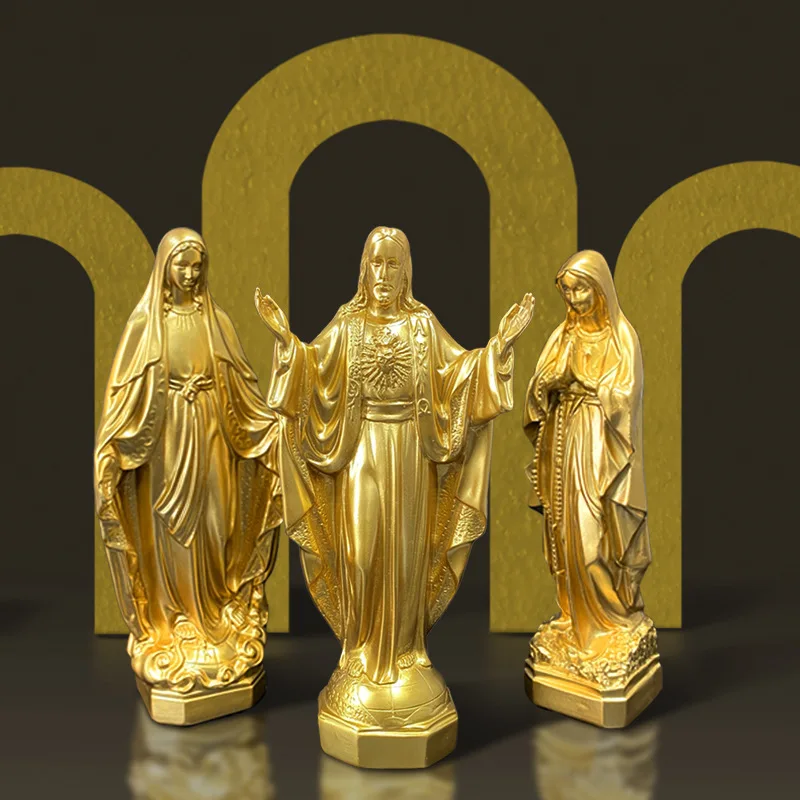 

Resin Our Lady of Guadalupe Figure Virgin Mary Statue Religious Gifts Ornament Mother God Home Decoration Sculpture Accessories