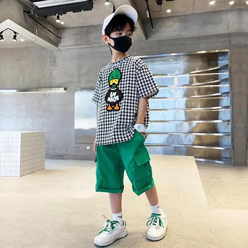 

2 шт., футболка и шорты для мальчиков, на возраст 6-14 лет