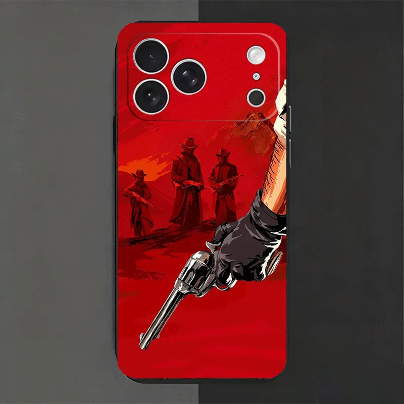 Фото Чехол для телефона Red Dead Redemption для iPhone 17 Air, 16, 15 Plus, 11, 14 Pro Max, 17E, 16E, 13, 12, 7, XS, X, 8, SE с индивидуальным дизайном №4