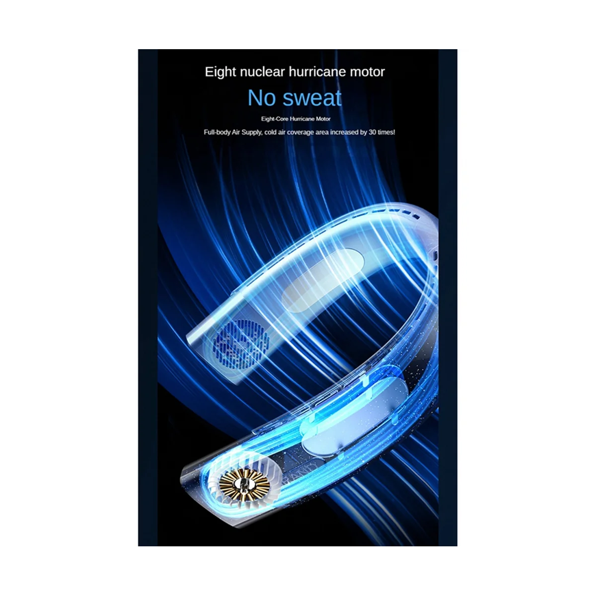 

Neck Fan Electric Wireless Fan USB Rechargeable Mini Ventilador Cooling Bladeless Mute Neckband Fan,Light Green