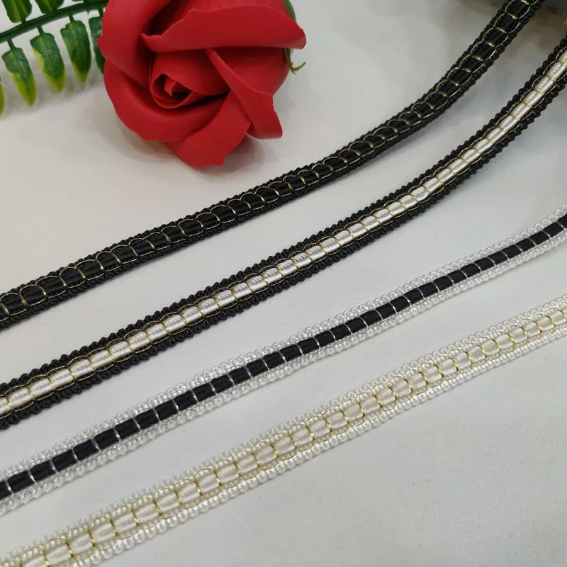 

5yards/Lot Metallic Gimp Braid with Centre Design Insertion Clothing Trims DIY Craft Yarn Sewing Accessories Ribbon