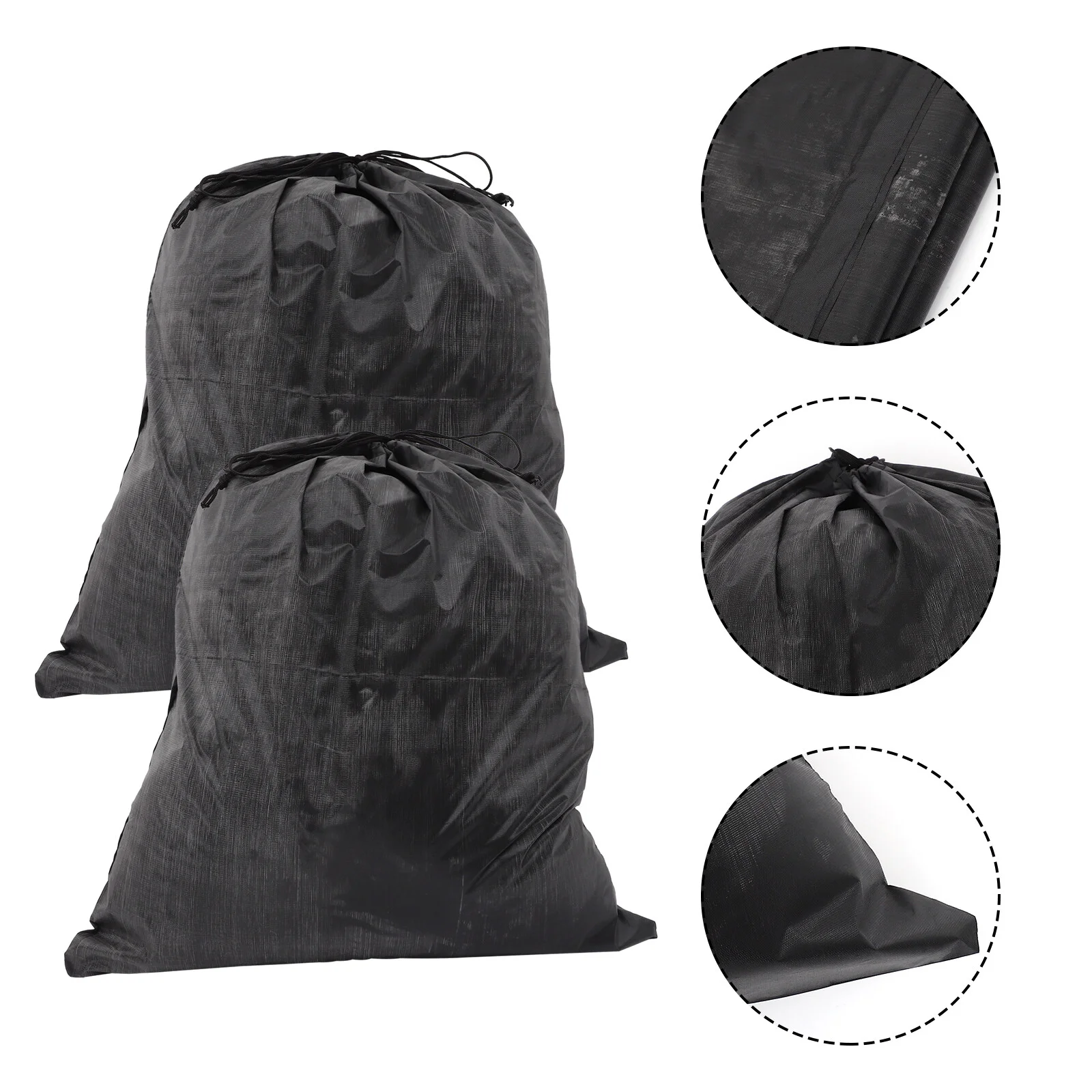 

2 Pcs Clothes Bag Travel Organiser Bags Drawstring Carrying Handbag Organizer Breathable Lizard Carrier Nylon Portable