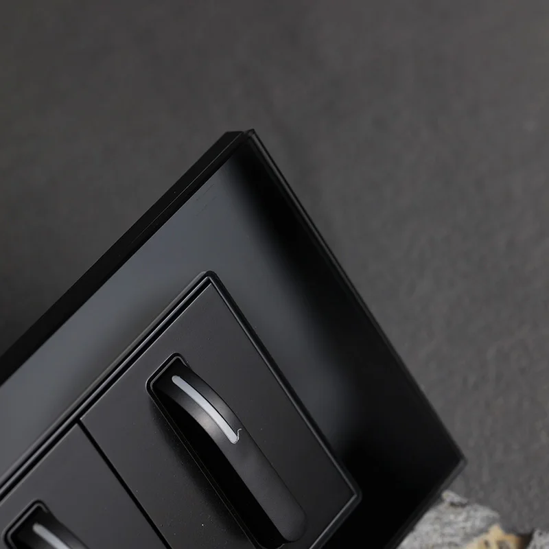 YINKA закаленное стекло настенный переключатель для фортепиано 1gang Muilyway/2-канальный