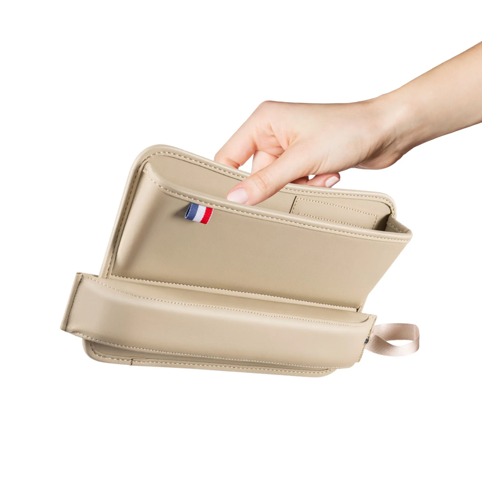 

Car Seat Storage Box Leather Cup Holder Gap Slot Sundries Organizer For Phone Pocket Card Drink Rack Interior Decoration Car