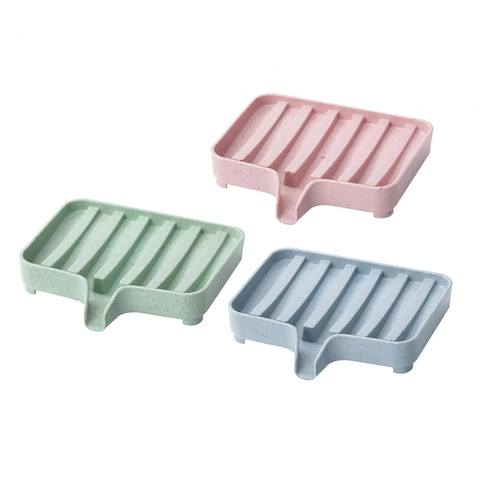 

Self Draining Soap Dishes Soap Holder Drain Shelf Soap Container Drainer Soap Holder Soap Box for Counter Toilet Hotel