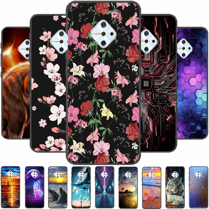 

Case For Vivo V17 Russian Cover Soft TPU Cartoon Cute Coque Painting Fundas Bumper Shell Back Color Phone