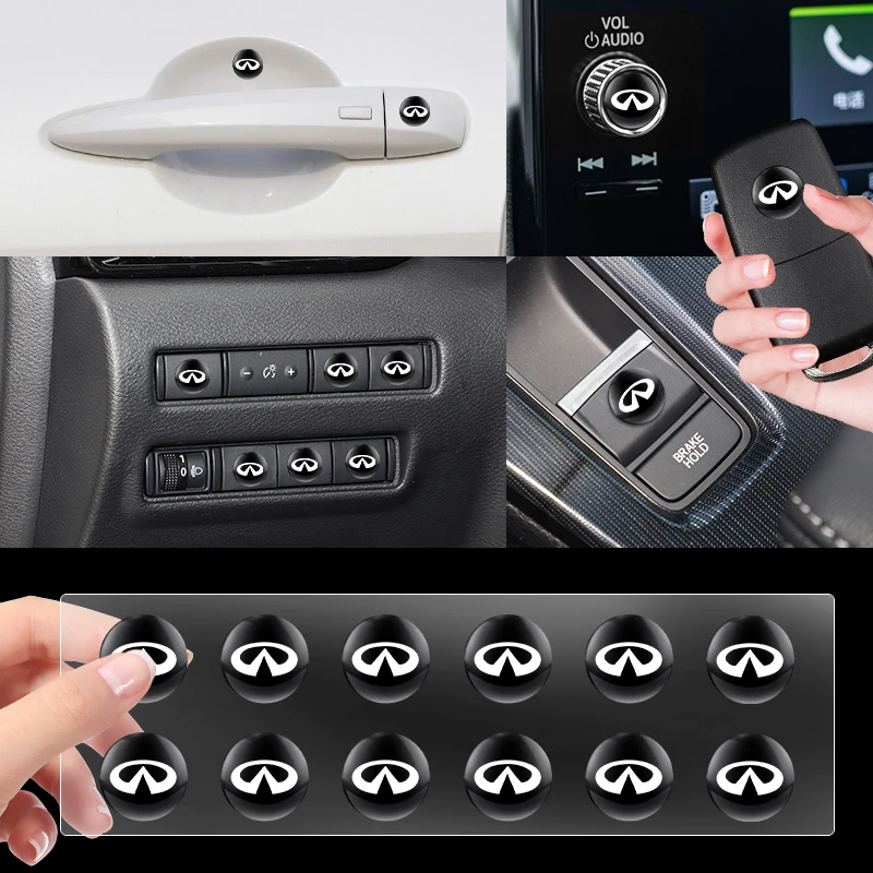 

10 шт., наклейки на дверные ручки для кузова автомобиля Infiniti FX35 Q50 G35 Coupe QX70 FX G37 Q30 QX56 I30 M35 FX37 QX4 QX60 FX50