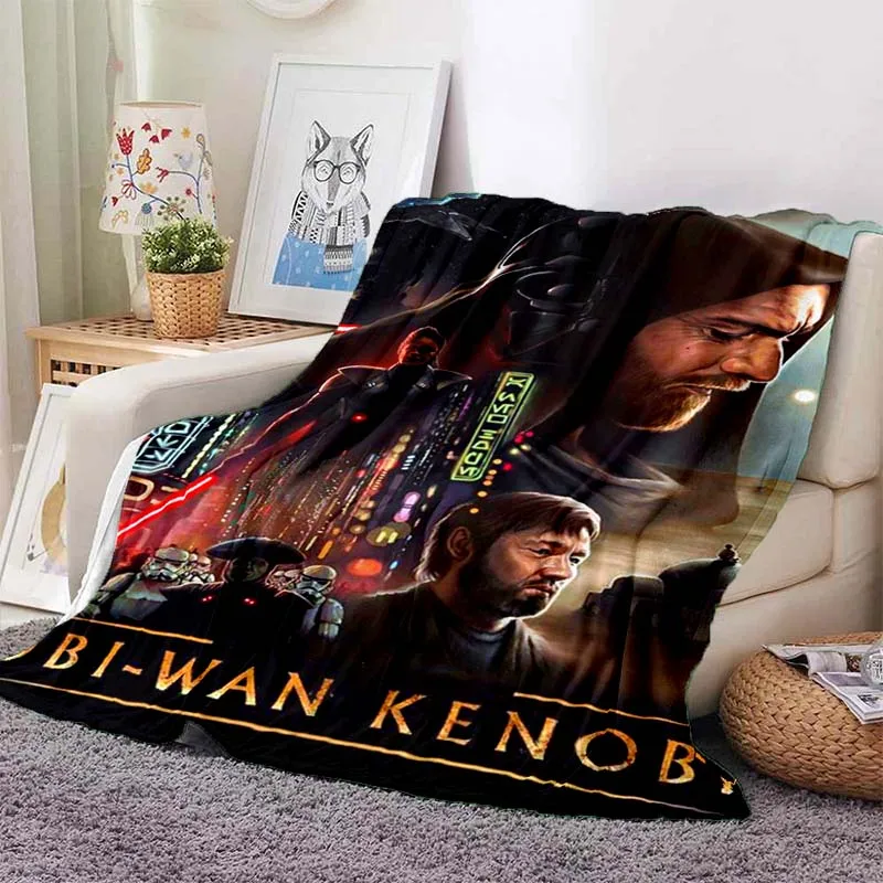 

Jesus Virgin Mary Print Obi-wan Kenobi Blanket Lightweight Blanket Flannel Breathable Sofa Warm Blanket Bedding Travel
