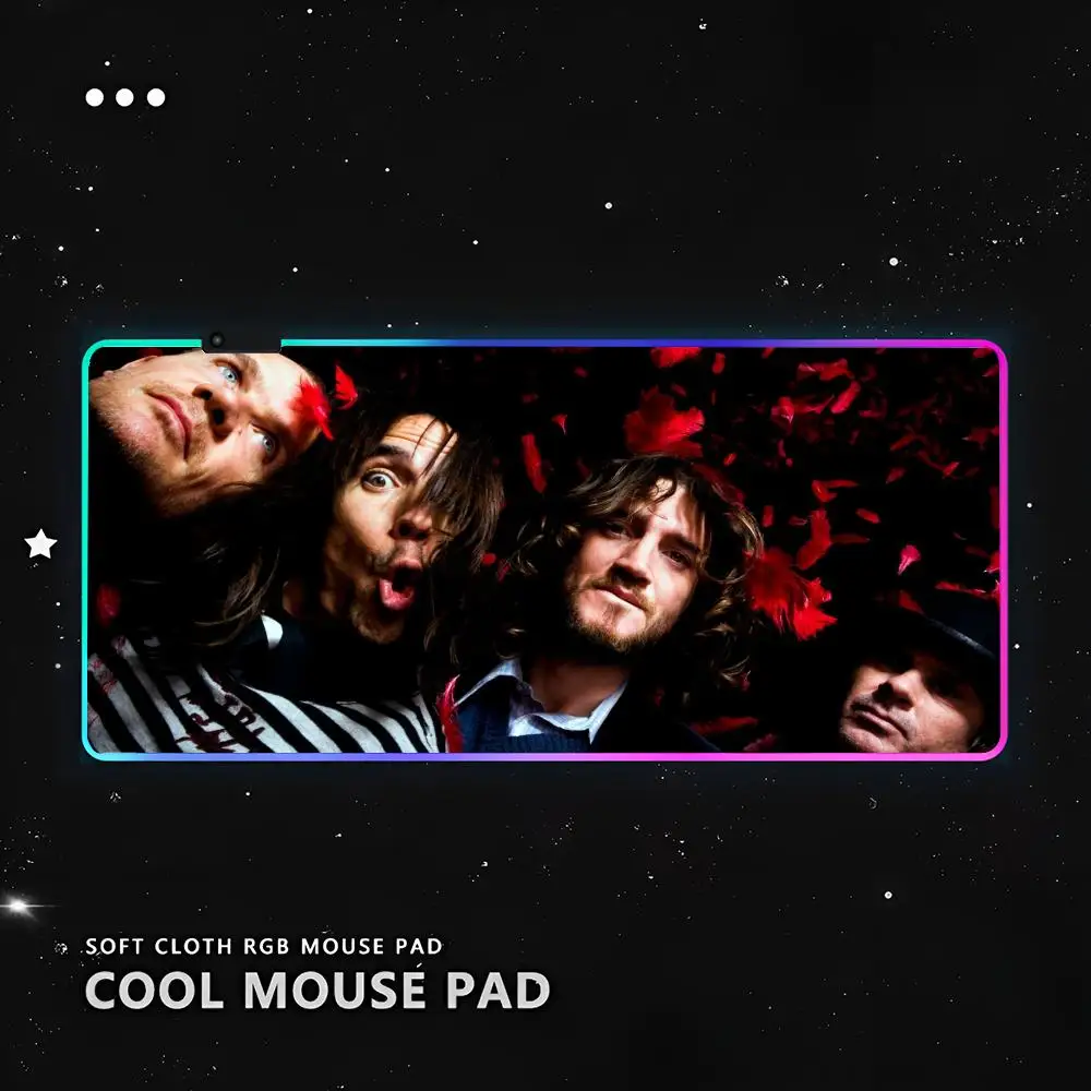 Red Hot C-Chili Peppers Коврик для мыши RGB ПК Геймерская клавиатура Светодиодный светящийся коврик для мыши Коврики Резиновый милый мультяшный игровой компьютер csgo lol (art.: 3920cc44c8daf) - 3920cc44c8daf