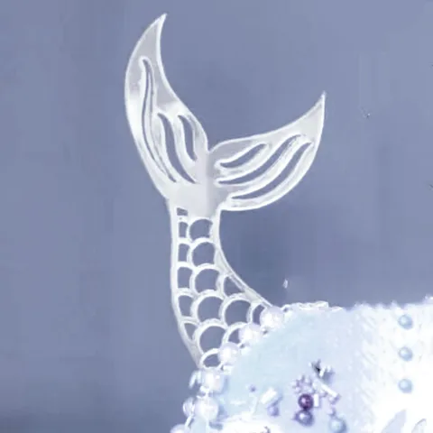 Новый стиль Ins акриловая Морская раковина русалки Морская звезда морская лошадка Морская звезда хвост рыбий хвост Топпер для торта «С Днем Рождения» украшение знак торта