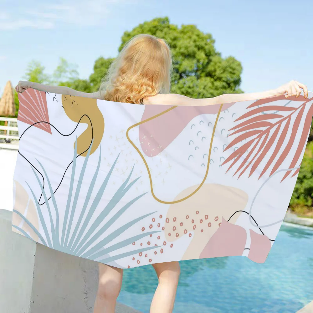 1 шт. полотенце из микрофибры с абстрактными линиями