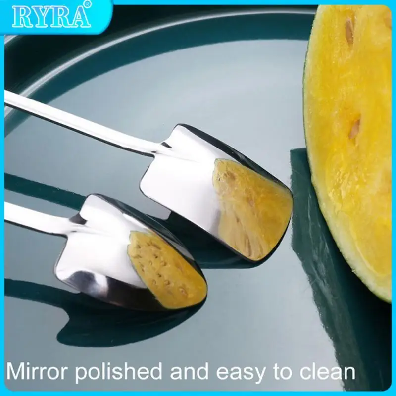 

Набор посуды, ложка, креативная ложка для кофе, мороженого, железная ложка из нержавеющей стали, лопатка, кухонное приспособление, ложка для ...