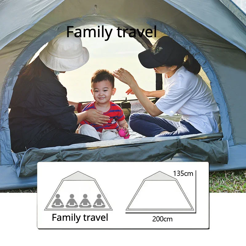 YOUSKY Высококачественная автоматическая палатка на 3-4 человека сверхлегкая для