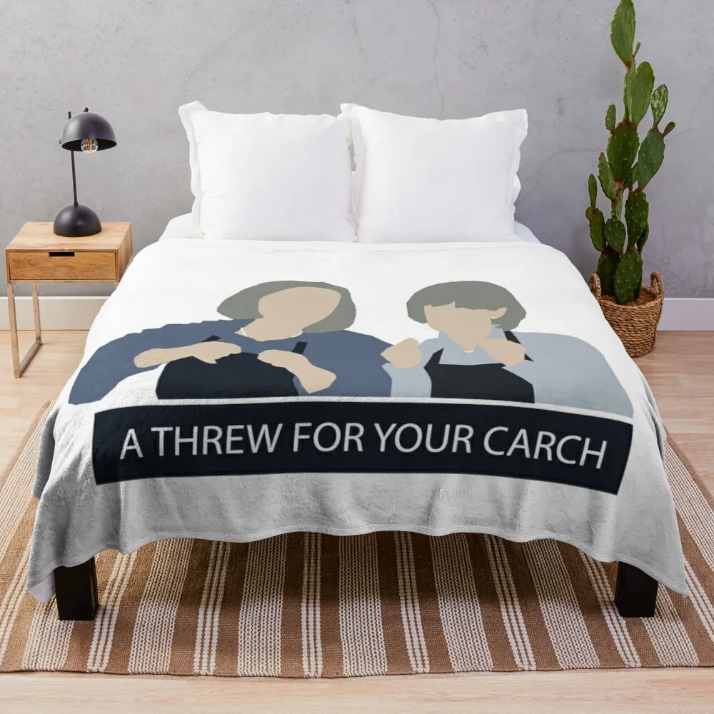

Prude and Trude - Kath and Kim Throw Blanket Woven Blanket