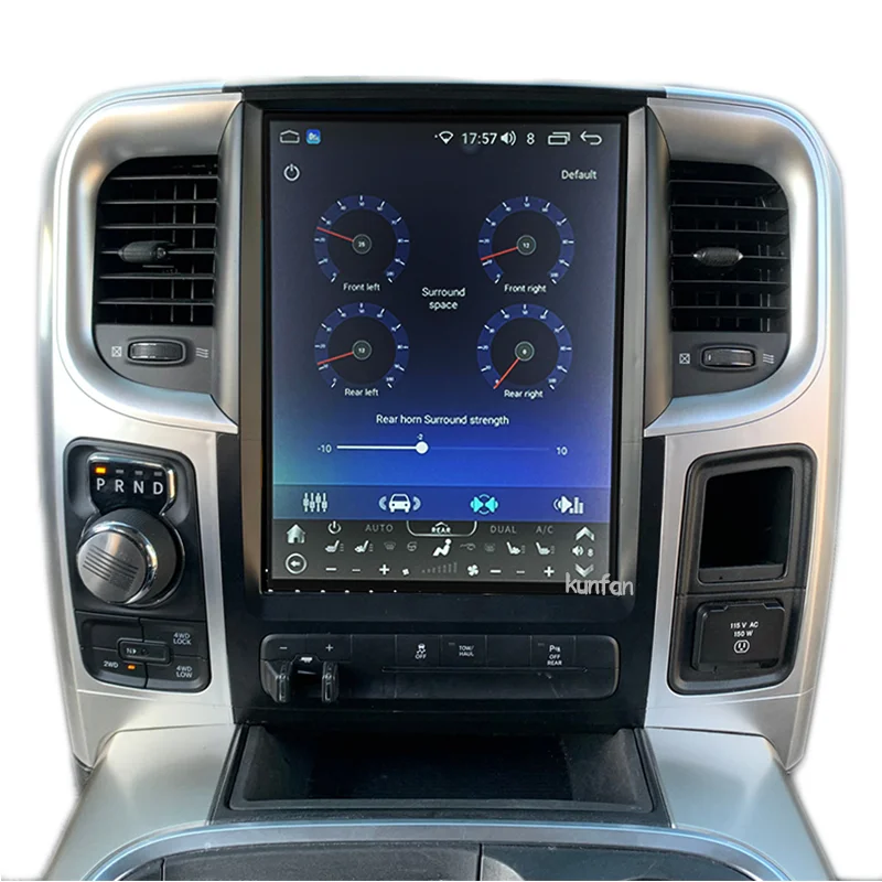 Фото Автомагнитола 2026 Premium с Android, 6 ГБ ОЗУ, GPS-навигацией для Dodge Ram 1500 2500 2013-2018, в стиле Tesla №3
