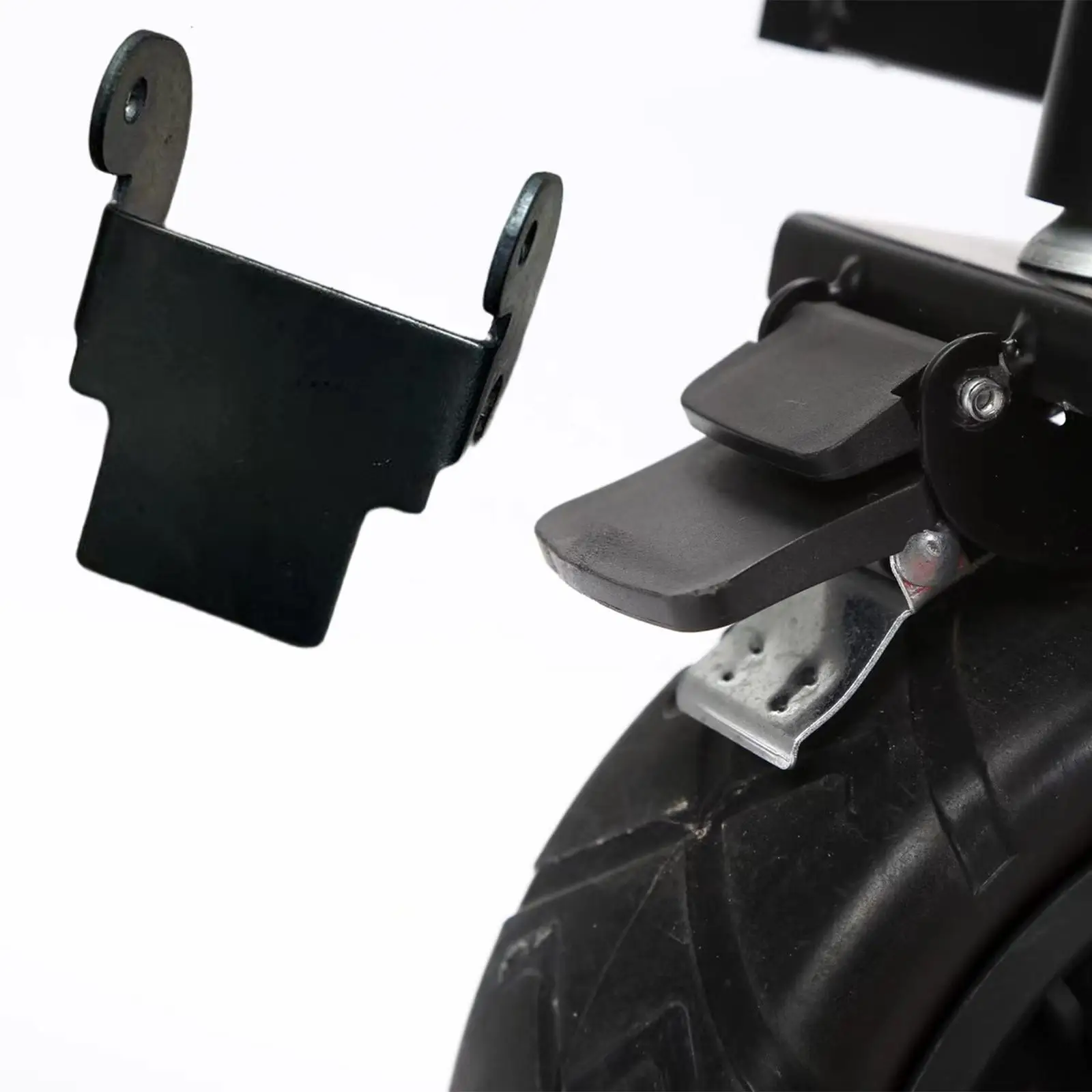

Steel Shopping Trolley Brake Bracket Repair Locking Braking Holder Wagon Durable Replace Accessories Parts