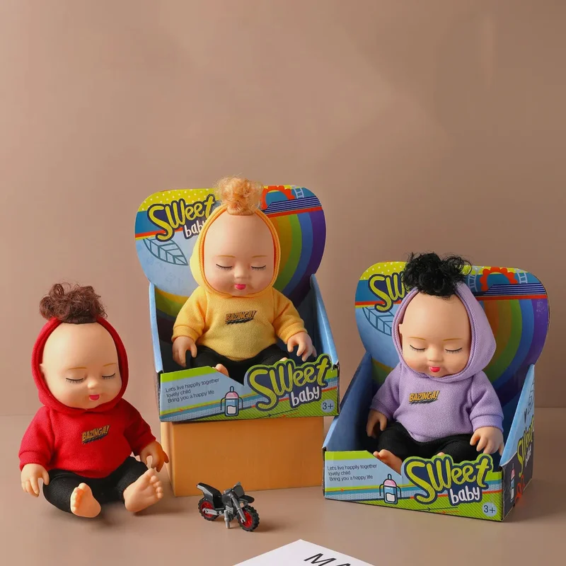 

Early Childhood Education Doll Imitation baby Doll Change clothes to Sleep With lovely high value Gift Doll Enamel Doll