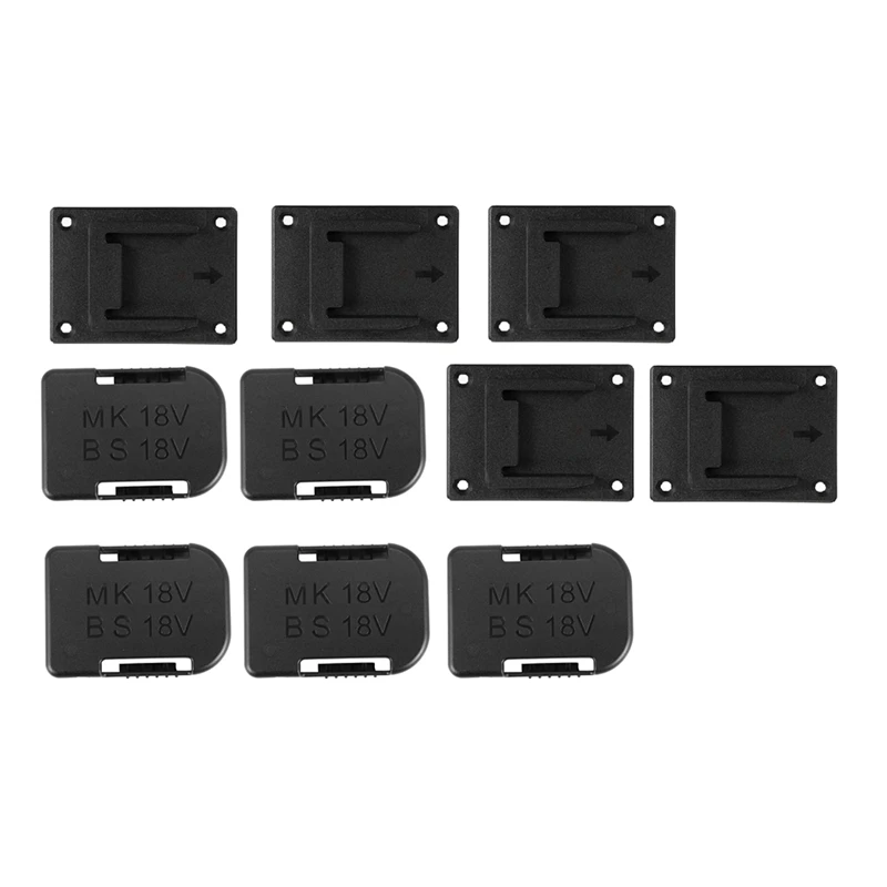 

10Pcs Battery Storage Rack Battery Holder Case & Tool Holder Dock Mount For Makita 18V Fixing Devices