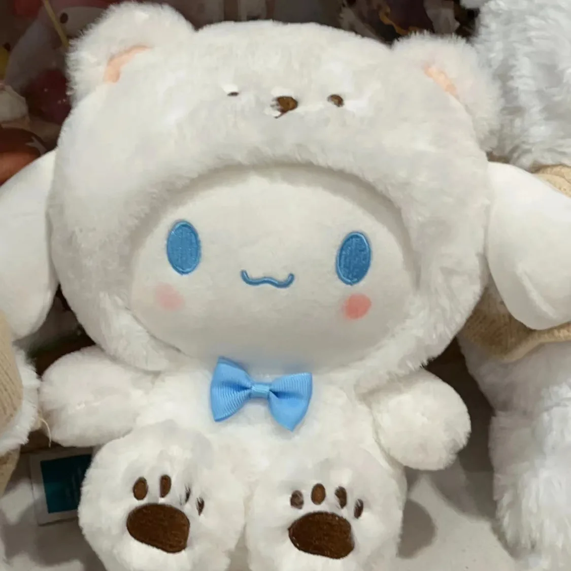 

25CM Sanrio Plush Toys Hello Kitty My Melody Kuromi Transform Into A Bear Throw Pillow Cushion Doll Girl kids Xmas birthday gift