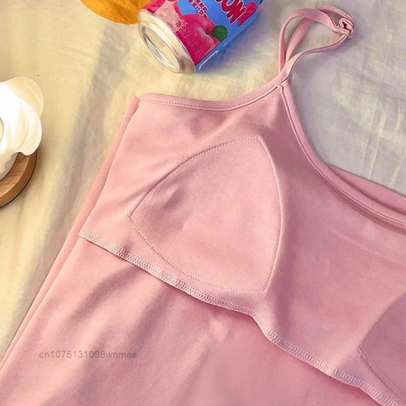 Пижама Sanrio Camisole для женщин Милая Ночная рубашка Kuromi с мультяшным рисунком и