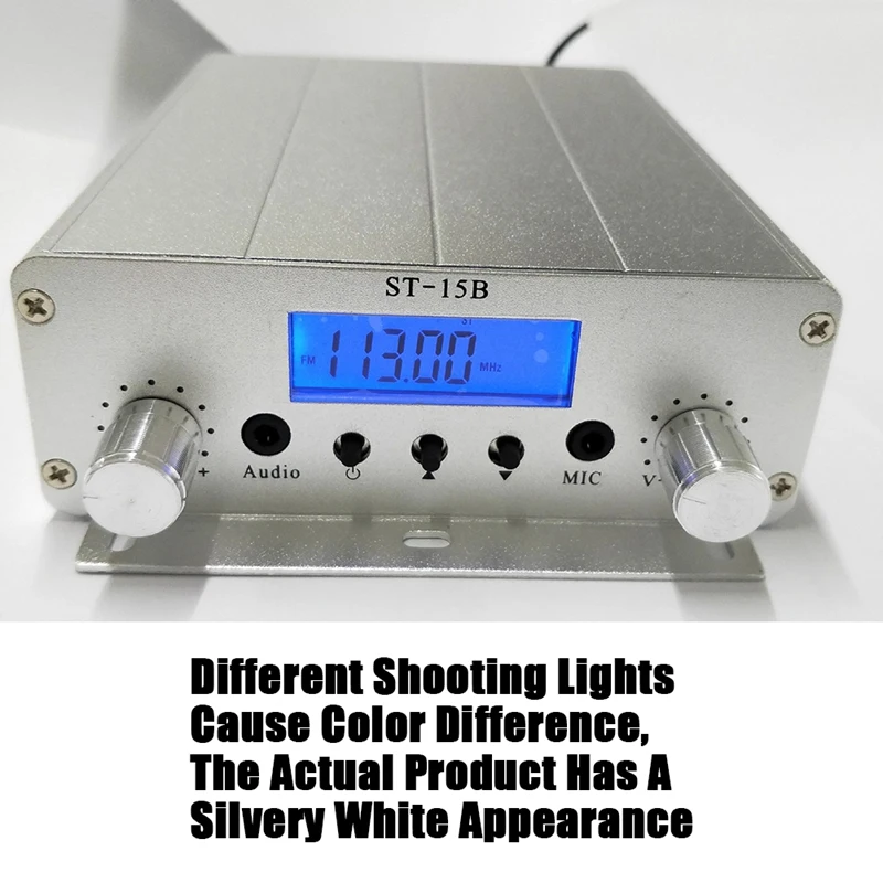 FM-передатчик стерео 15 Вт FM-радио 76-108 МГц BNC Многофункциональный удобный