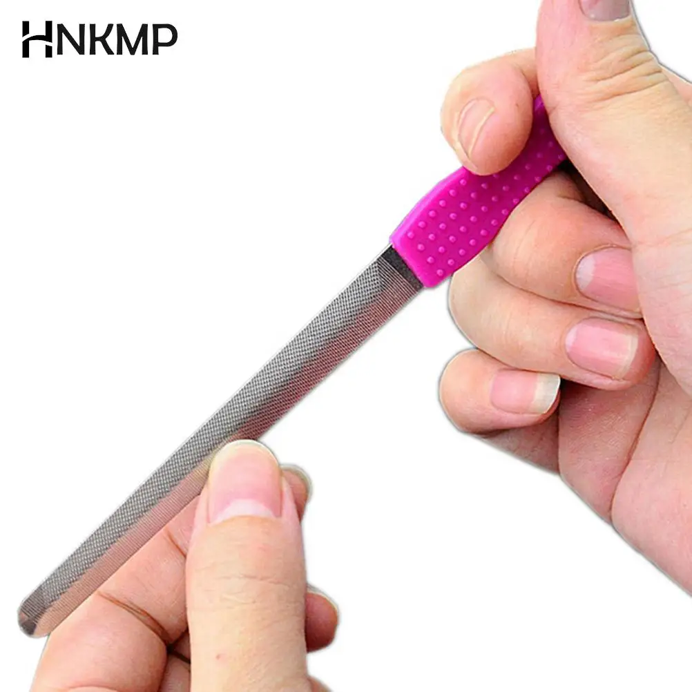 

2021 Newest Double Sided Metal Nail File For Manicure Pedicure Podiatry Color Random Women Beauty Nail Tools Hot Selling