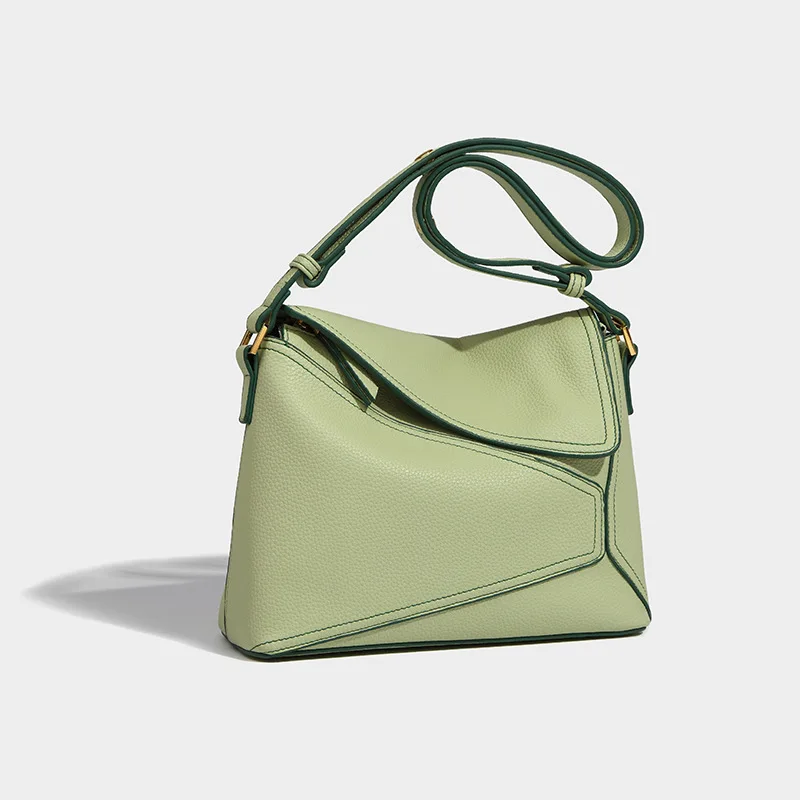 

2023 New Leather Fashion Brand Shoulder Bags For Women Luxury Designer Handbags Female Fashion Retro Crossbody Messenger Bad