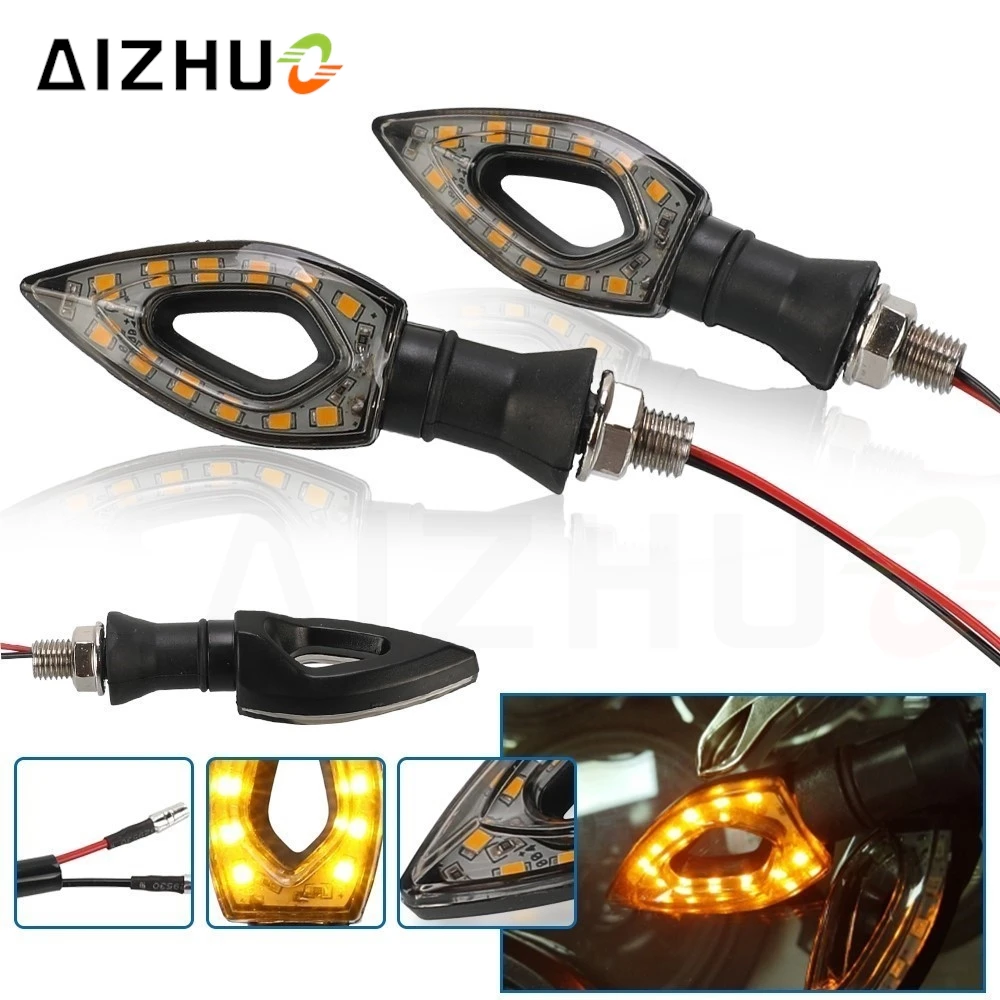 Фото Для Honda CBR600RR 2007-2024 CBR600RR 600RR ABS мотоциклетные светодиодные указатели поворота с янтарным лезвием, короткие указатели поворота №1