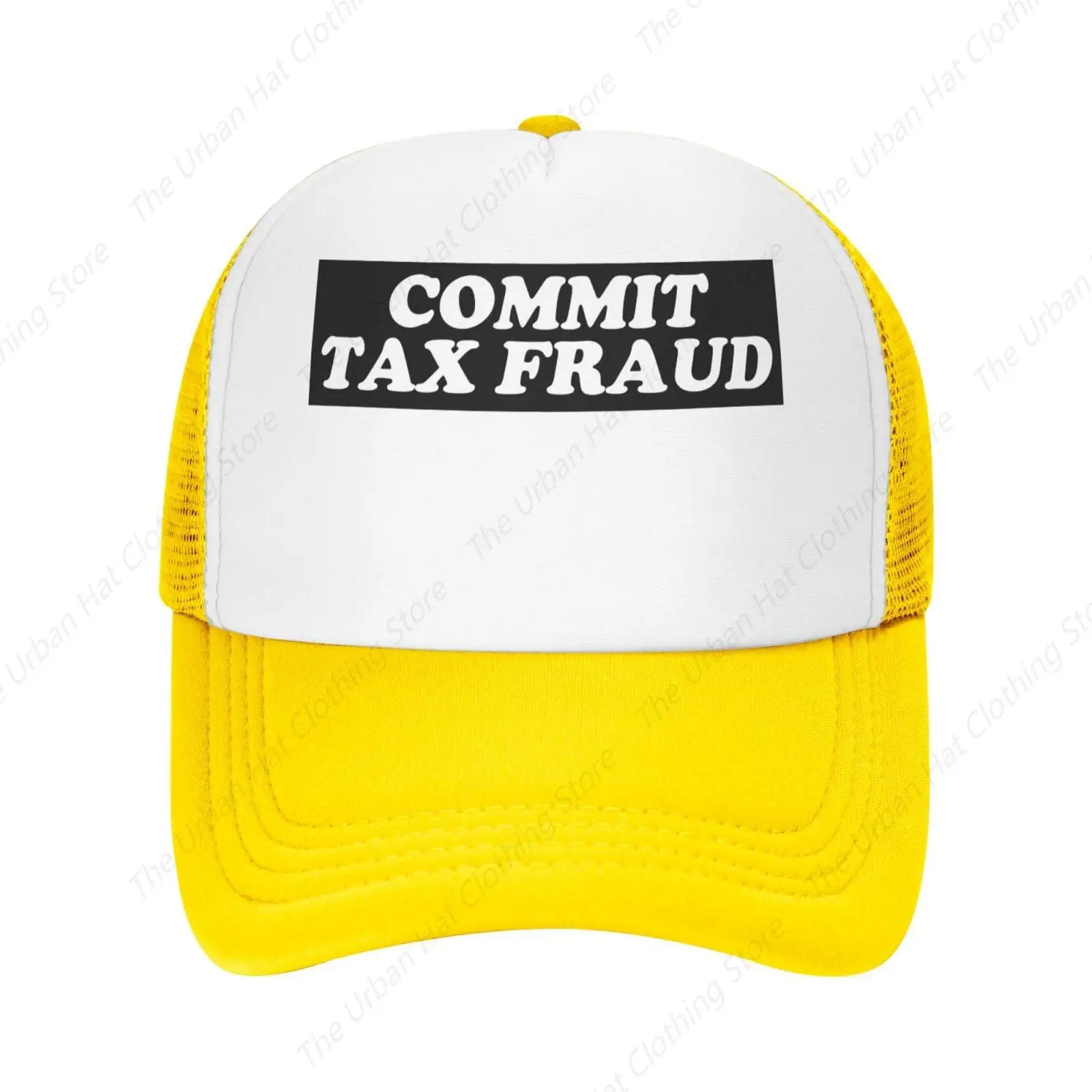 Бейсбольная кепка Commit Tax Fraud для мужчин и женщин регулируемая сетчатая шляпа