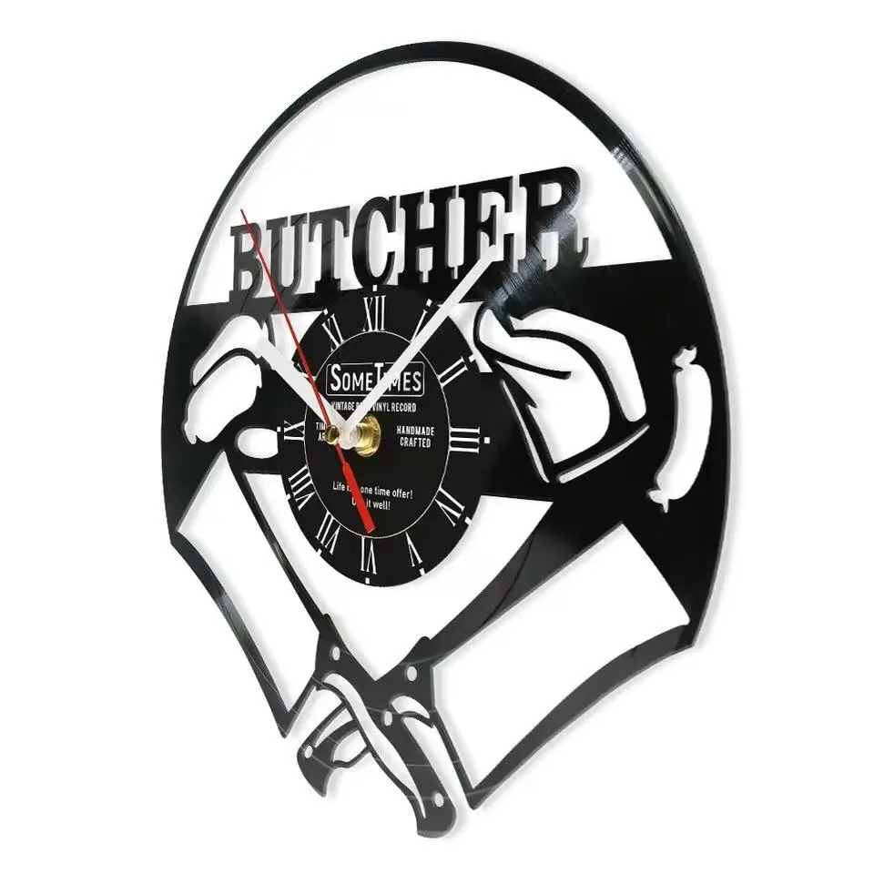 Настенные часы из винила