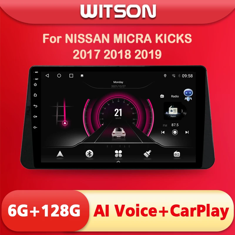 WITSON AI VOICE Android 12 Car Audio System Multimedia FOR NISSAN KICKS 2016 2017 2018 Touch Screen Video 2din Wireless CarPlay WITSON AI VOICE Android 12 Car Audio System Multimedia FOR NISSAN KICKS 2016 2017 2018 Touch Screen Video 2din Wireless CarPlay