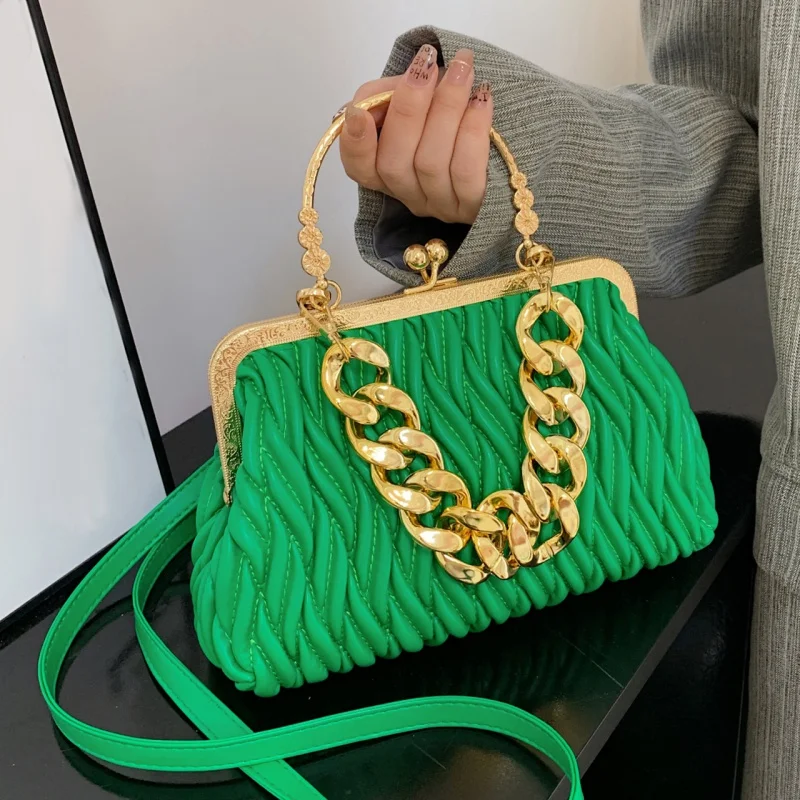 

Сумка на плечо женская с цепочкой, модный саквояж на плечо, сумочка-тоут, мессенджер-слинг через плечо