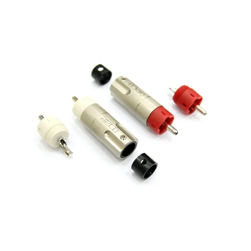 

1 Sets /4pcs Signal RCA Plug No Nickel Gold Plated, Silver Surface, Rhodium Plated, Sterling Silver