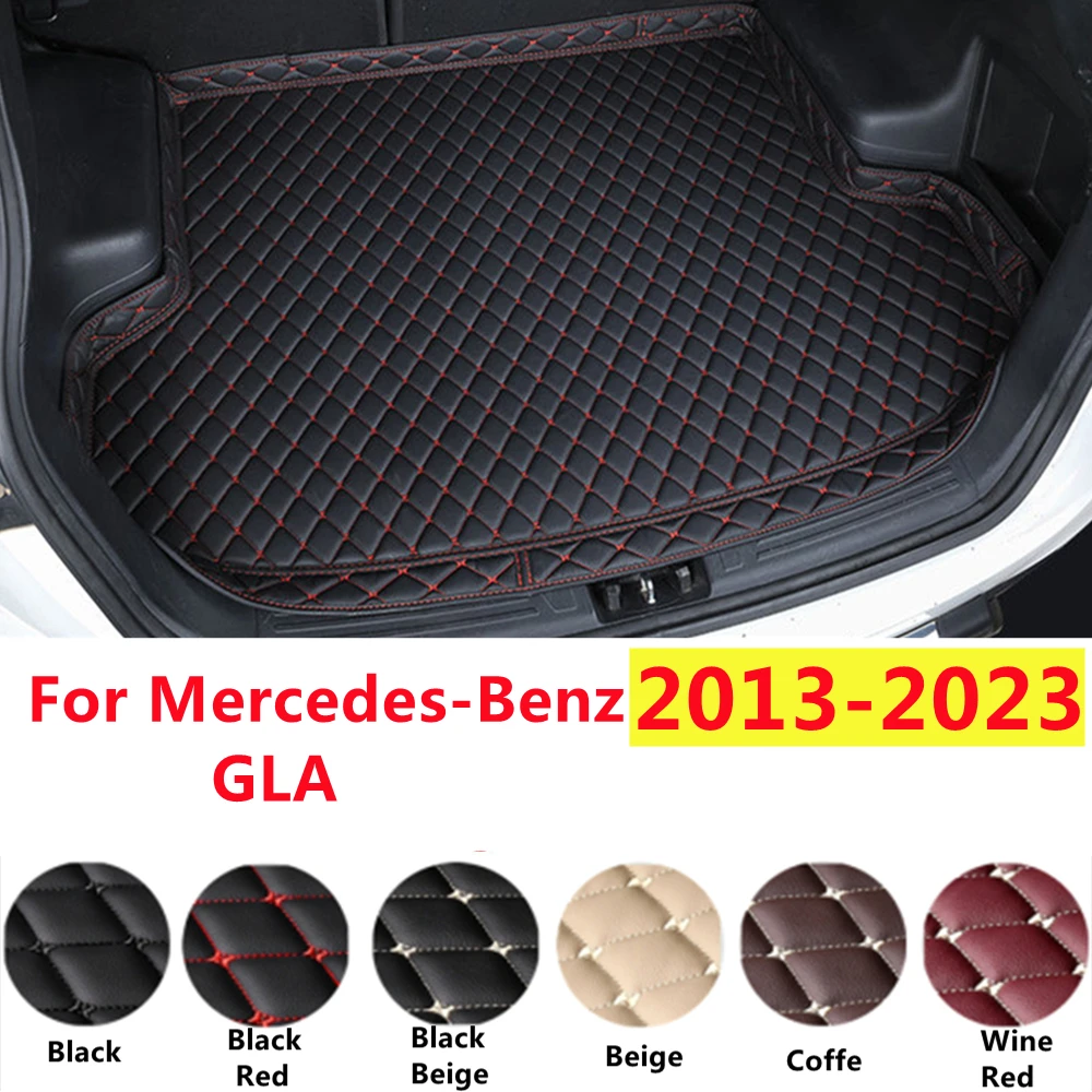

SJ Профессиональный XPE кожаный Высокий Боковой автомобильный коврик для багажника с хвостовой подкладкой, задний грузовой коврик, водонепроницаемый, подходит для Mercedes-Benz GLA 2013-14-2023